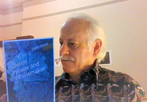 Zane reading his new book